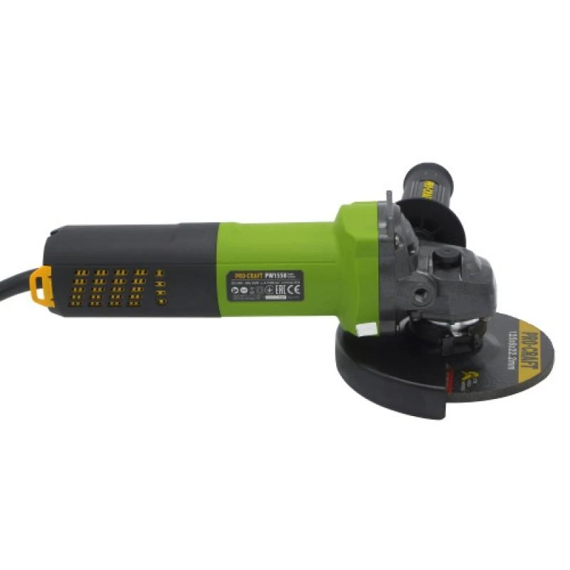 Polizor unghiular fără perii procraft pw1550, 125 mm 6