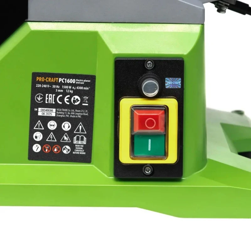 Fierăstrău circular staționar procraft pc1600, funcții: mașină de rindeluit | fierăstrău circular 10