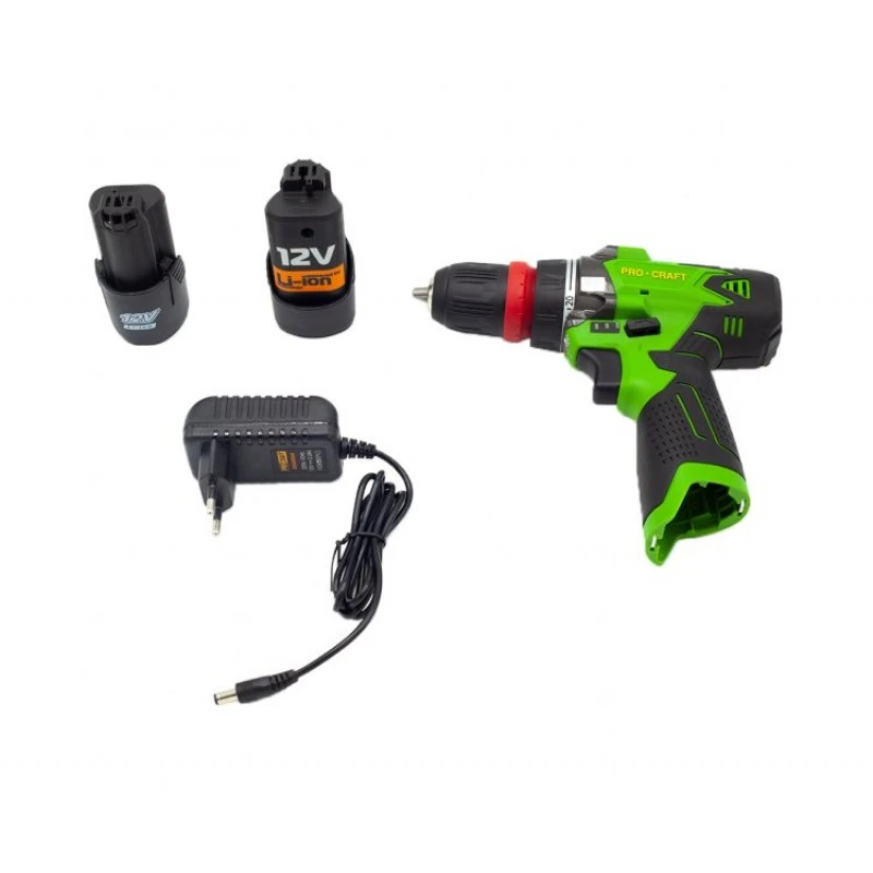 Șurubelniță electrică procraft pa12 dfr, capacitate baterie 2 ah 4