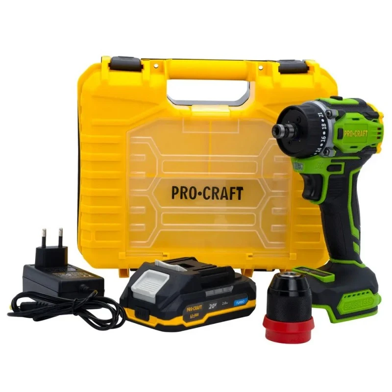 Шуруповерт procraft pa18pro с dfr патроном 11