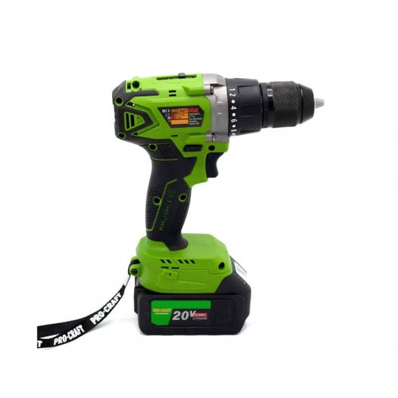 Șurubelniță electrică cu acumulator procraft industrial pa-18bl (20v), tensiune nominală 20 v 5
