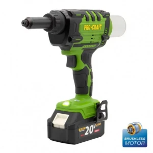 Pistol de nituit cu acumulator procraft prg20