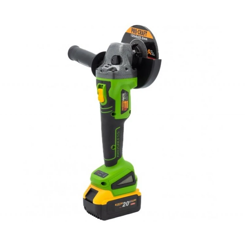 Polizor unghiular cu acumulator fără perii procraft pwa216 2
