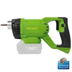 Vibrator pentru beton procraft cv 20 (cu lance 1,5 m) (fără acumulator și încărcător)