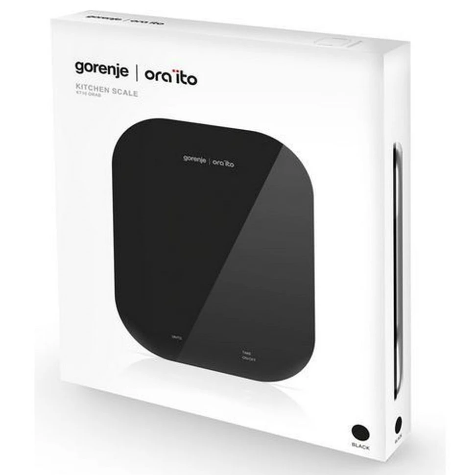 Cântar electronic de bucătărie gorenje ora ito kt10 orab, negru 3