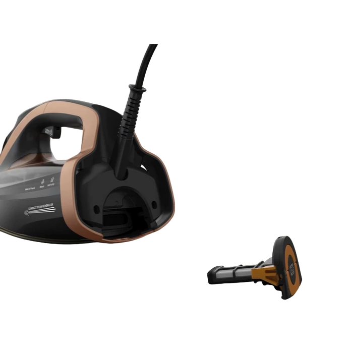 Утюг tefal fv9e50e0, 3200вт, черный | медный 6
