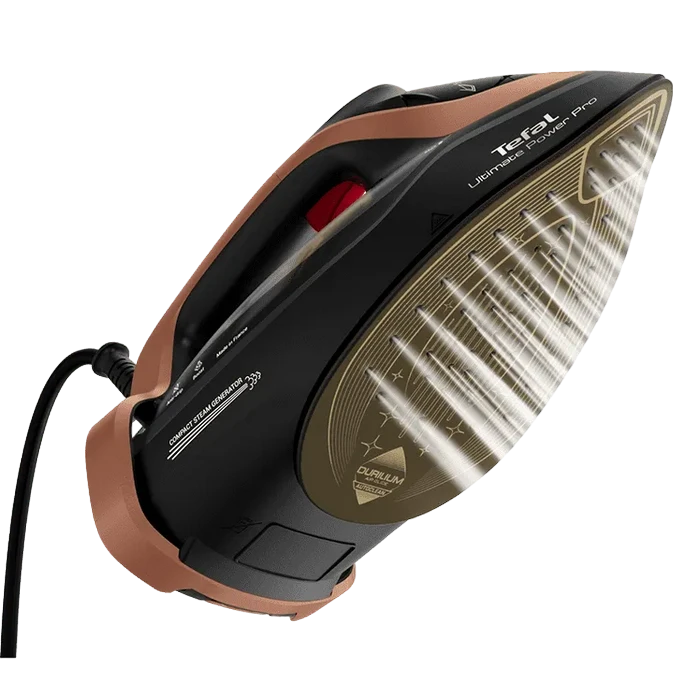 Утюг tefal fv9e50e0, 3200вт, черный | медный 2