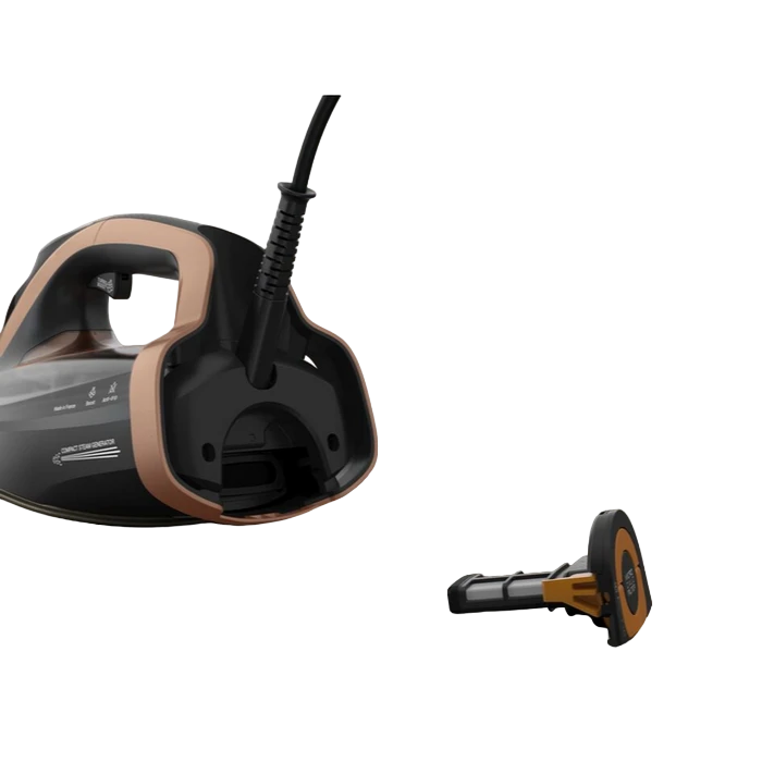 Утюг tefal fv9e50e0, 3200вт, черный | медный 5