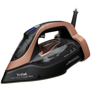 Утюг tefal fv9e50e0, 3200вт, черный | медный