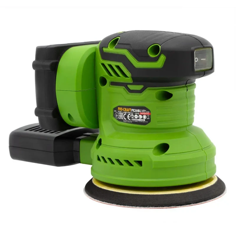 Mașină de șlefuit excentrică cu acumulator procraft px20bl 2