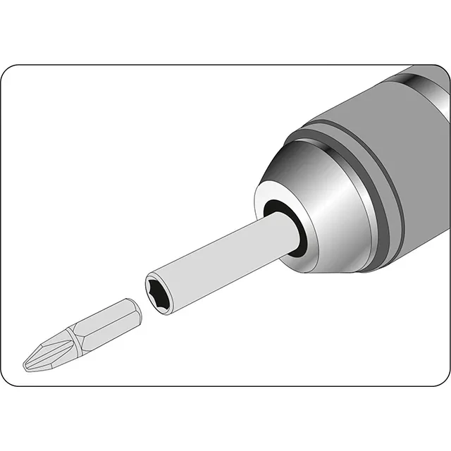 Переходник для бит шестигранный 1/4" 60 мм yato 2