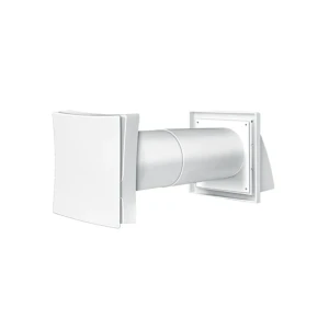 Grila aerisire pentru părete wzgk 163 x 171 x 500 mm plastic alb ventika