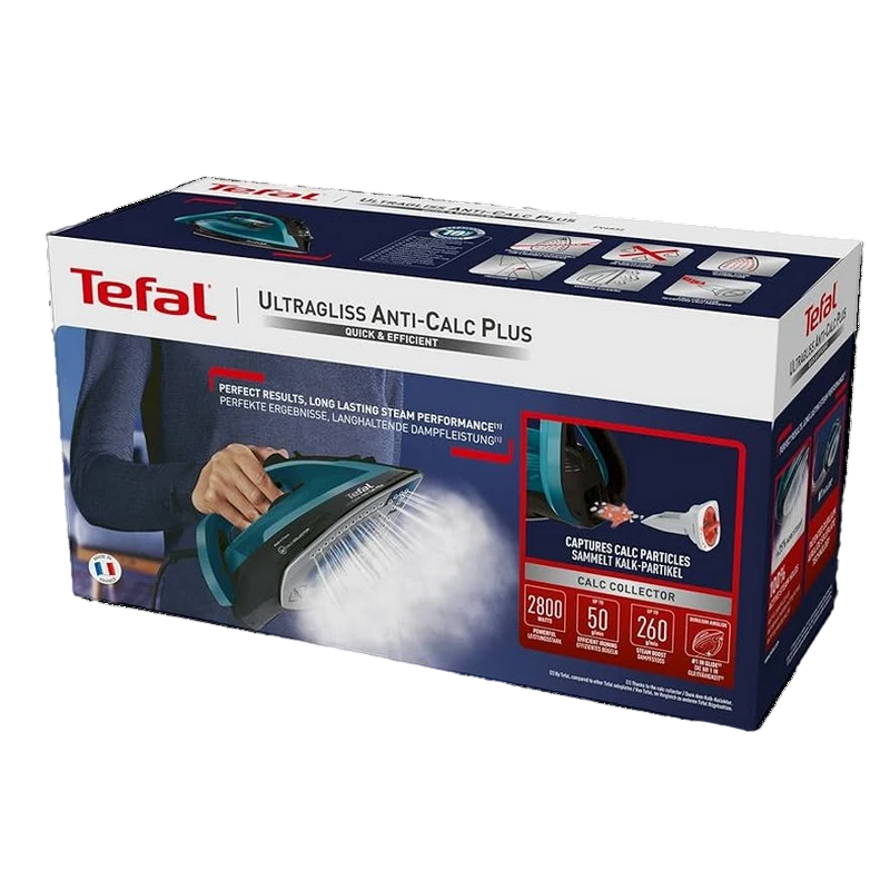 Утюг tefal fv6832e0, 2800вт, синий 2