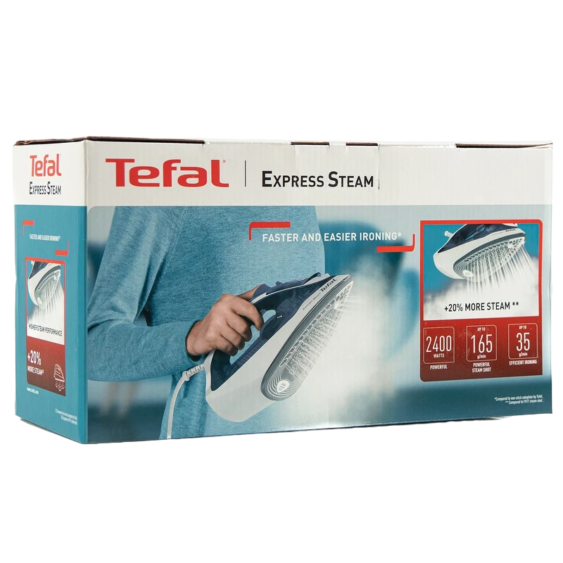 Fier de călcat tefal fv2837e0, 2400w, albastru marin 5