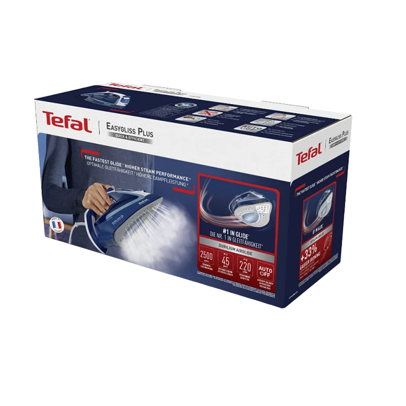 Утюг tefal fv5735e0, 2500вт, синий 6