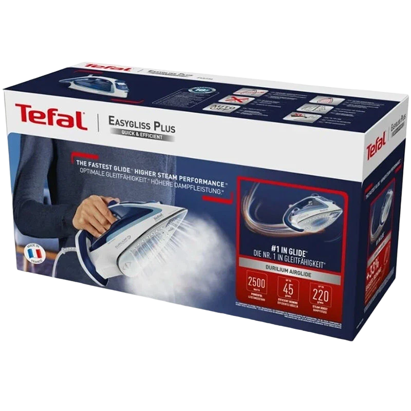 Утюг tefal fv5736e0, 2500вт, синий 10