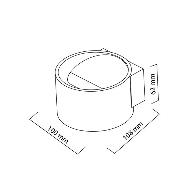 Aplică led si̇sam 8 w led ip20 4200 k 220 - 240 v horoz 2