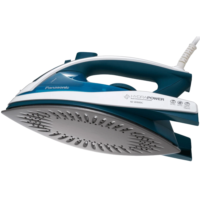 Утюг panasonic ni-w900cmtw, 2400вт, белый синий 14