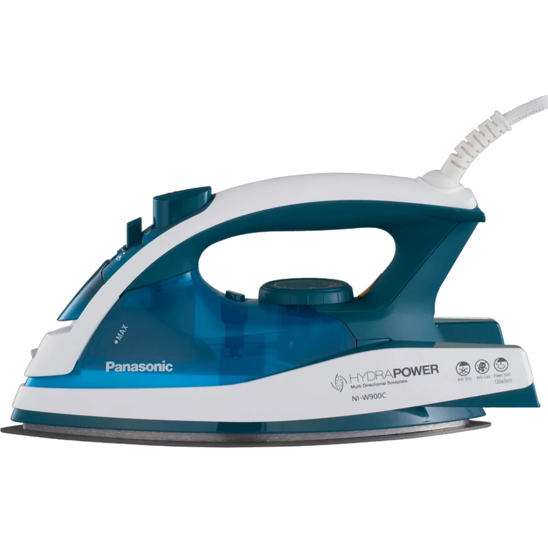 Утюг panasonic ni-w900cmtw, 2400вт, белый синий 4
