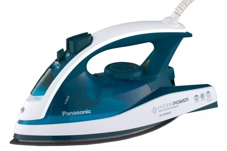 Утюг panasonic ni-w900cmtw, 2400вт, белый синий 9