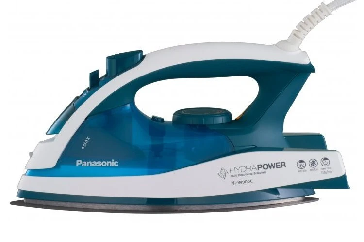 Утюг panasonic ni-w900cmtw, 2400вт, белый синий 16