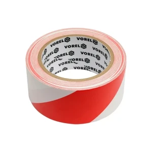 Bandă de avertizare vorel 75230 48 mm x 33  m alb/roșu