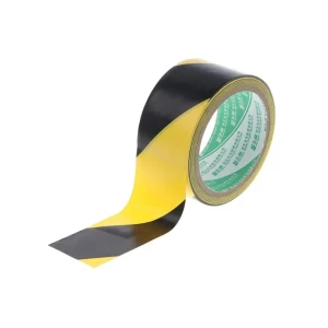 Bandă de avertizare js150gn 0.15 x 50 mm x 24 m galben/negru elmos