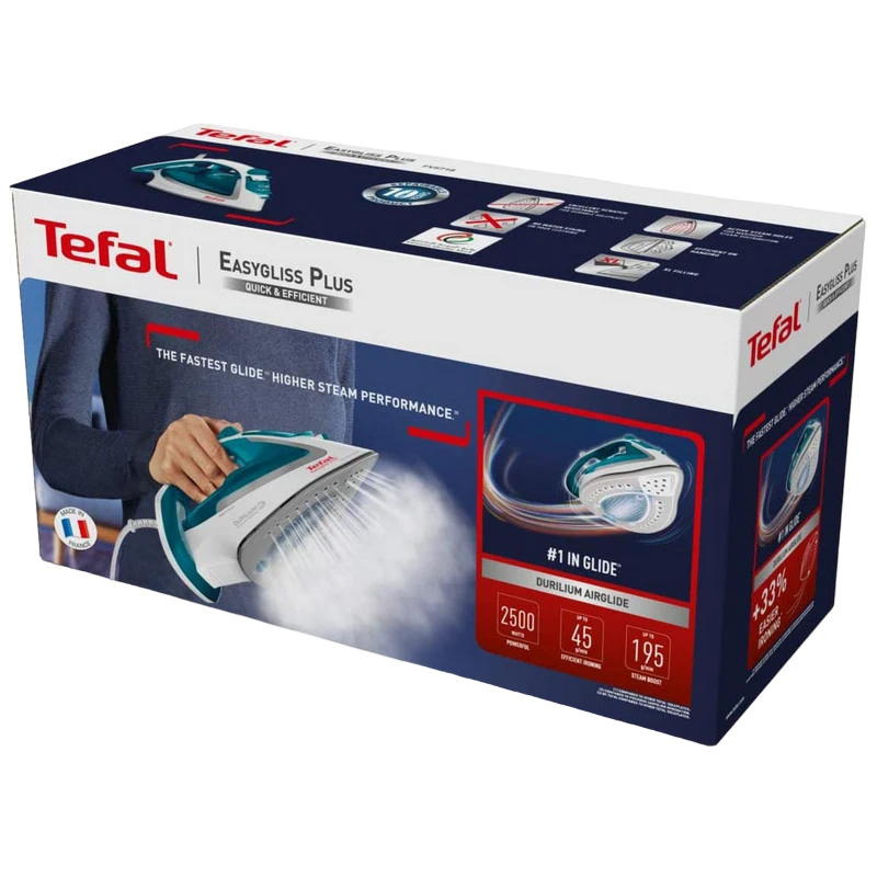 Утюг tefal fv5718e0, 2500вт, бирюзовый 6