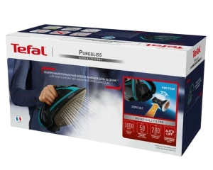 Утюг tefal fv8066e0 , 3000вт, чёрный/бирюзовый Thumbnail 4
