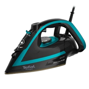 Утюг tefal fv8066e0 , 3000вт, чёрный/бирюзовый