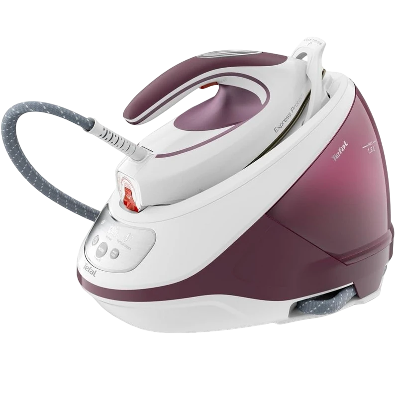 Утюг с парогенератором tefal sv9201e0, 2800вт, розовый 11