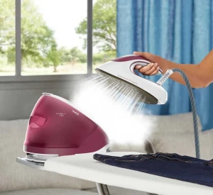 Утюг с парогенератором tefal sv9201e0, 2800вт, розовый Thumbnail 4