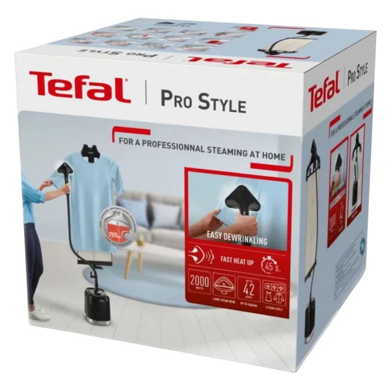 Aparat de călcat cu aburi staționar tefal it3480e1, negru 3