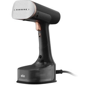 Aparat de călcat vertical cu aburi Braun GS 7077 BK, Negru