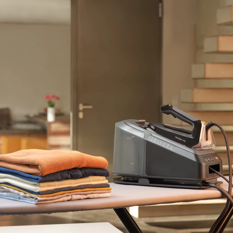 Утюг с парогенератором braun is 7286bk ss, 2700вт,  2