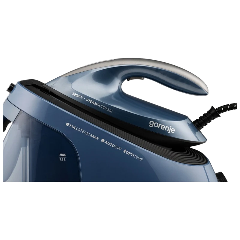 Fier de călcat cu generator de abur gorenje sgd3000bbk, 3000w, albastru 2