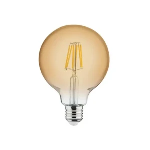 Bec led cu filament horoz globe-6 6 w e27 2200 k 540 lm 220 - 240 v