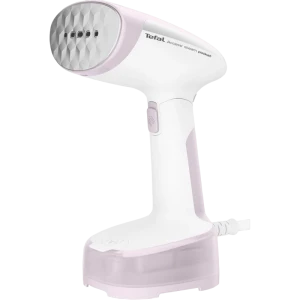 Вертикальный отпариватель tefal dt3050e1, белый/розовый
