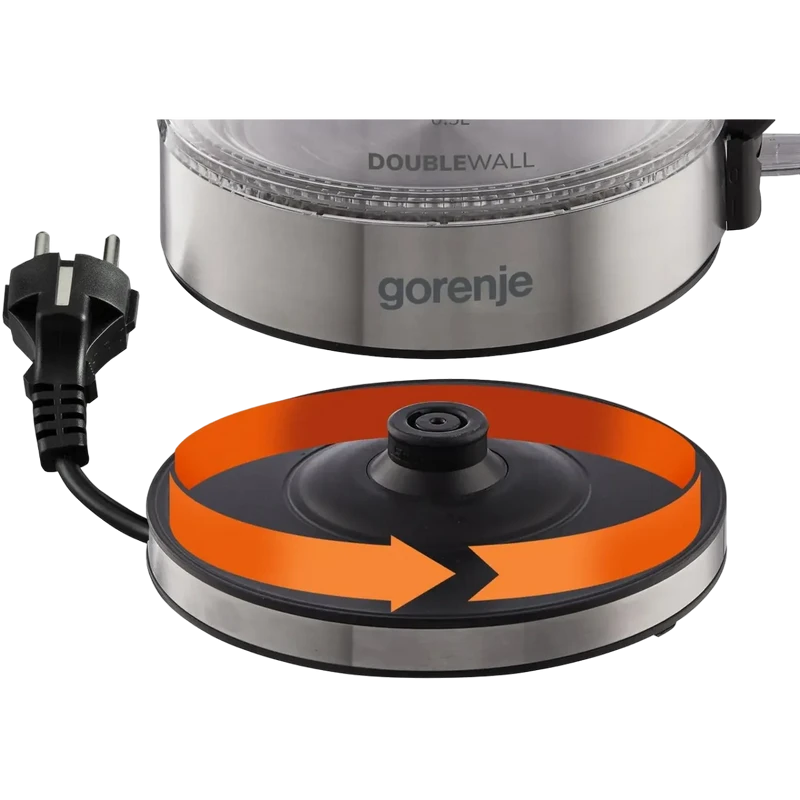 Fierbător electric gorenje k17gdw, negru 9