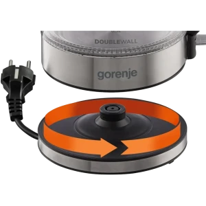 Fierbător electric gorenje k17gdw, negru