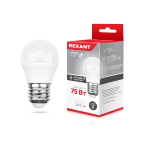 Светодиодная лампа 604-208 9.5 вт e27 6500 k 903 лм 220 - 240 в rexant Thumbnail 1
