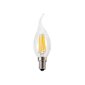 Bec led cu filament elmos lb150102f42714 4 w e14 2700 k 380 lm 220 - 240 v