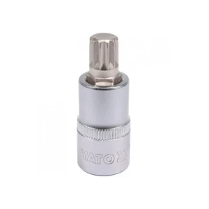 Bit cu priză tubulară 1 buc. spline m12 1/2" 55 mm yato