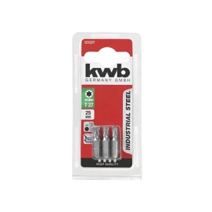 Набор бит 3 шт. tx27 1/4" 25 мм kwb Thumbnail 3