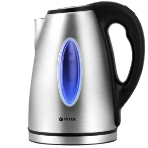 Электрочайник vitek vt-7019, серебристый