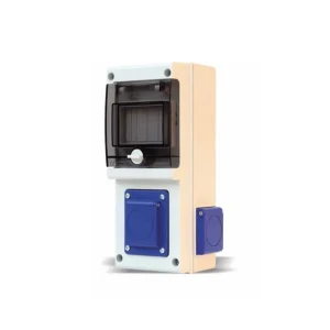 Блок с 3 розетками scame 632d.2w 16 a ip44