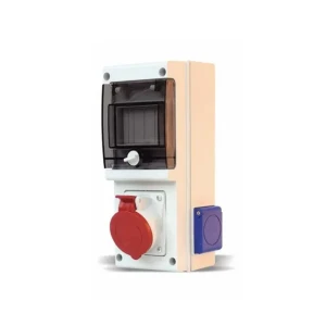 Блок с одной  розеткой 632d.3w 5p 32a 220/380 в ip44 scame