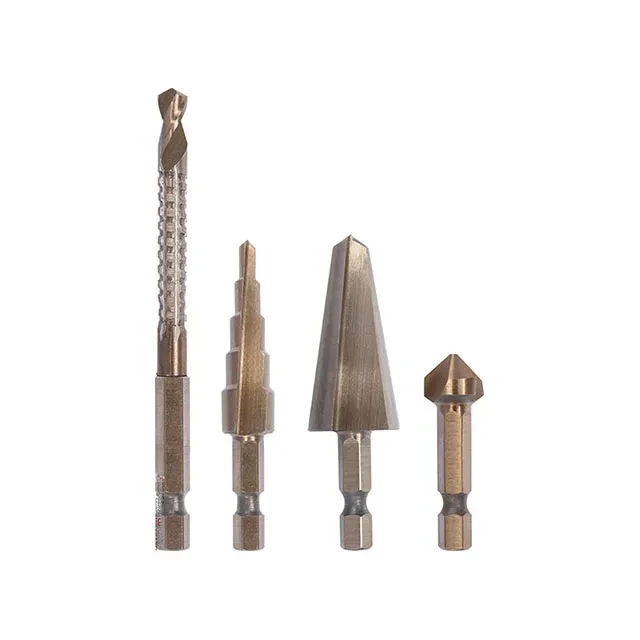 Set burghie conice 4 buc. universal 4 - 20 mm hss 4241 hexagonal yato 2