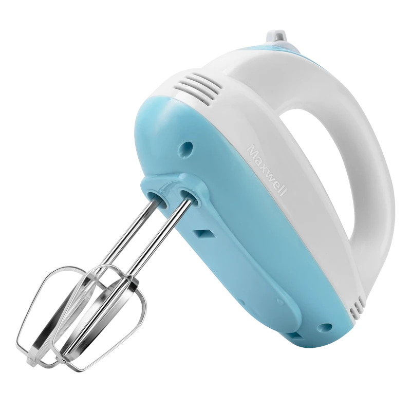 Миксер ручной maxwell mw-1360, белый | синий 4