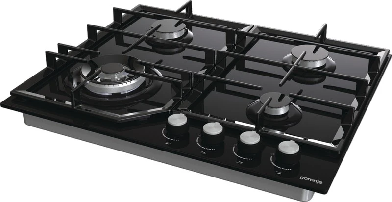 Газовая варочная панель gorenje gtw 641 kb, чёрный 2